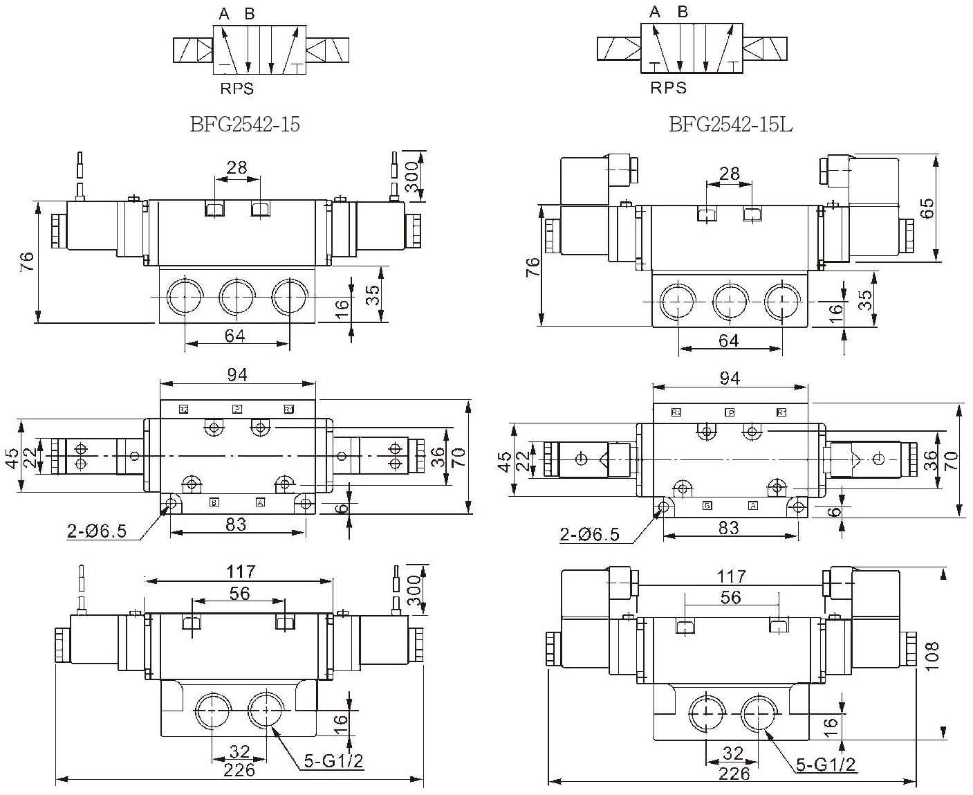 BFG 尺寸BFG2542-15