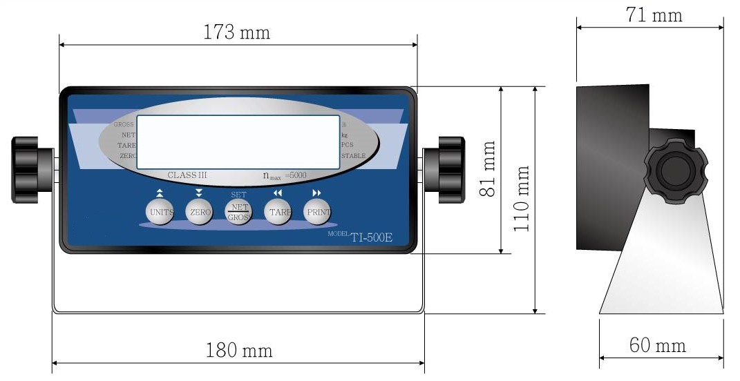 TI-500E-尺寸